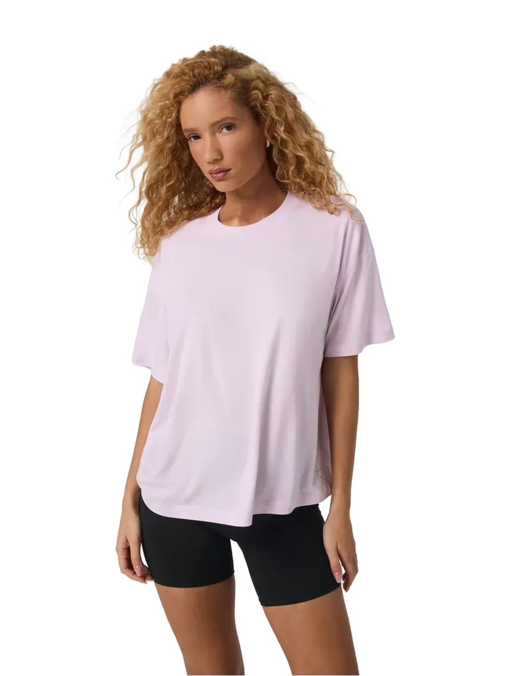 Vuori Energy Tee Long Lilac Breeze Heather Purple Size Medium M Excellent
